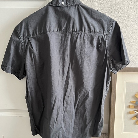 Paper Denim & Cloth Dark Gray Button Down Shirt - Picture 3 of 3